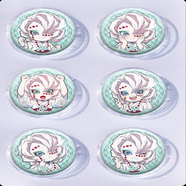 Demon Slayer Kimets Anime peripheral pill bar badge 25mm a set of 6 price for 5 sets 