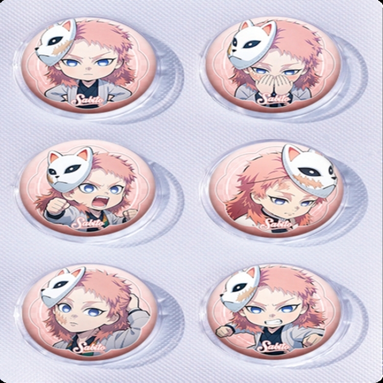 Demon Slayer Kimets Anime peripheral pill bar badge 25mm a set of 6 price for 5 sets 