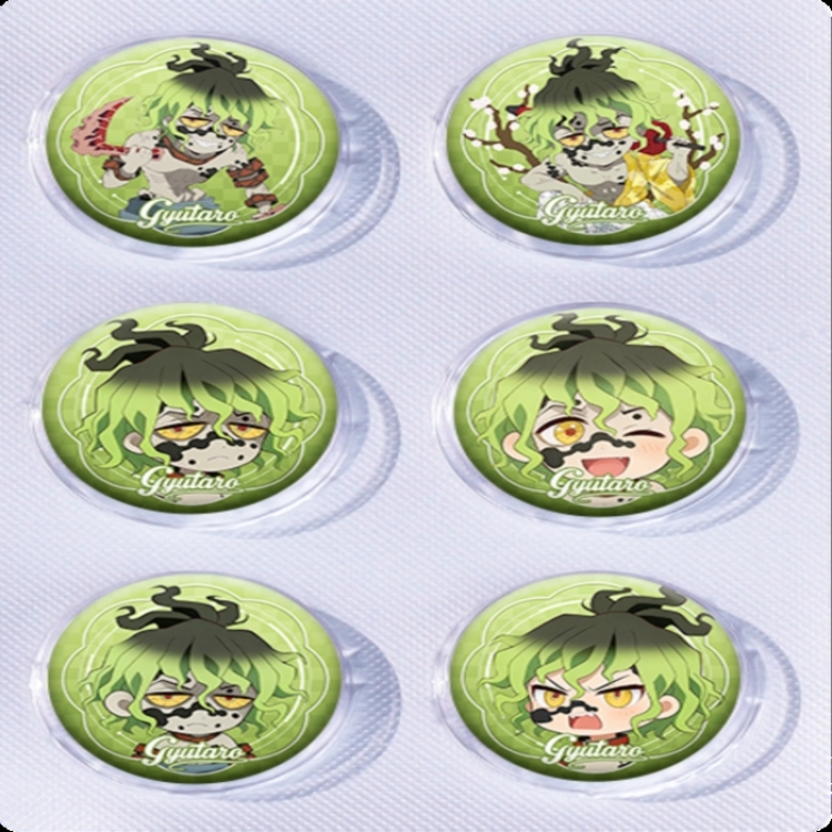Demon Slayer Kimets Anime peripheral pill bar badge 25mm a set of 6 price for 5 sets 