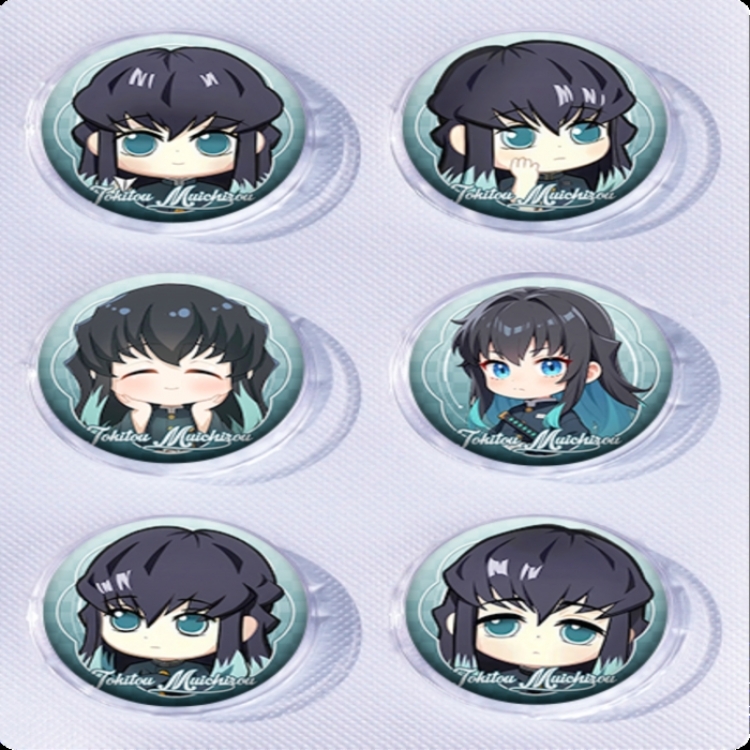 Demon Slayer Kimets Anime peripheral pill bar badge 25mm a set of 6 price for 5 sets 