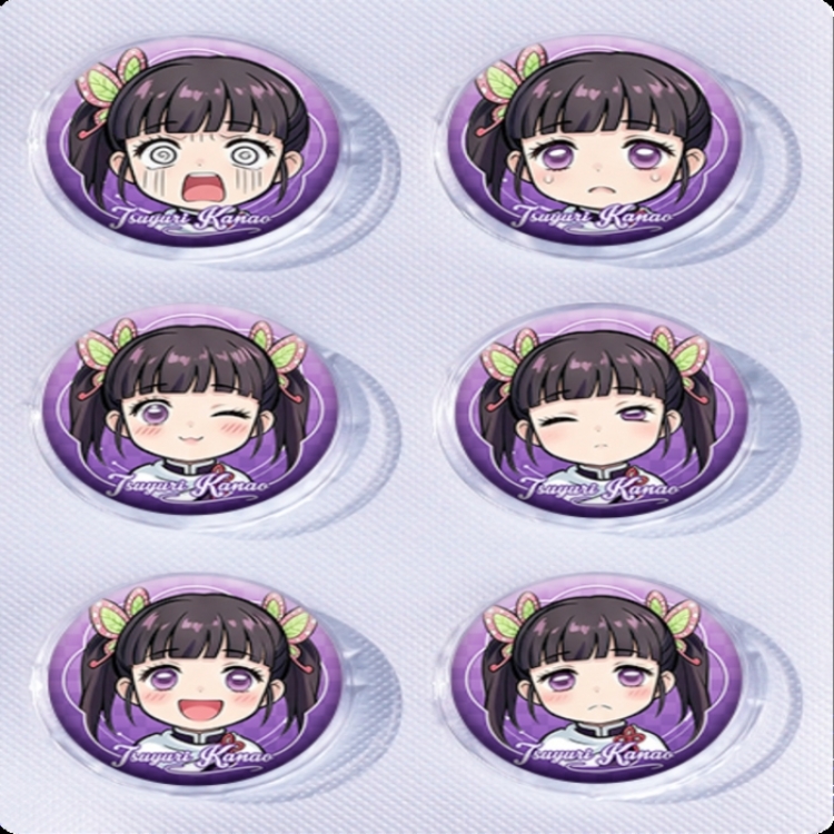 Demon Slayer Kimets Anime peripheral pill bar badge 25mm a set of 6 price for 5 sets 