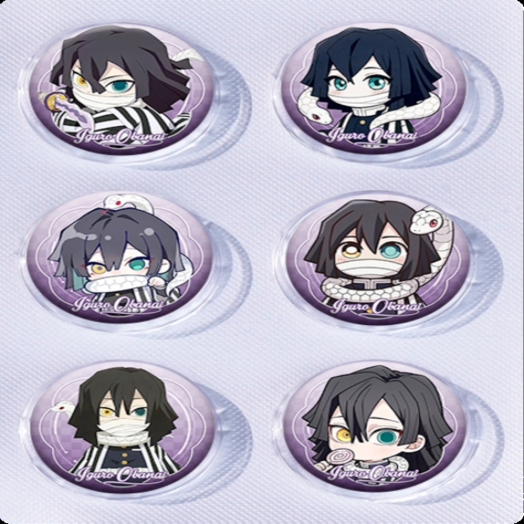 Demon Slayer Kimets Anime peripheral pill bar badge 25mm a set of 6 price for 5 sets 