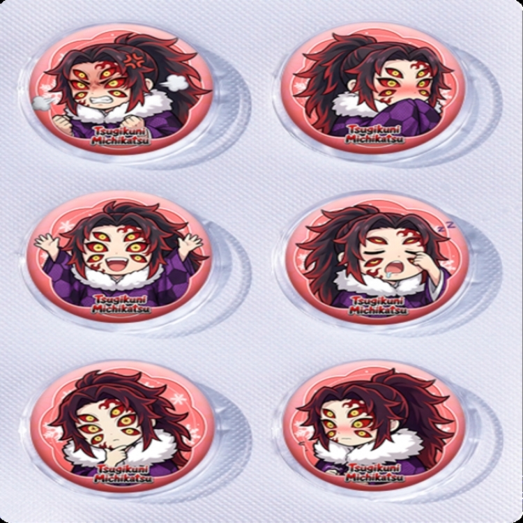 Demon Slayer Kimets Anime peripheral pill bar badge 25mm a set of 6 price for 5 sets 