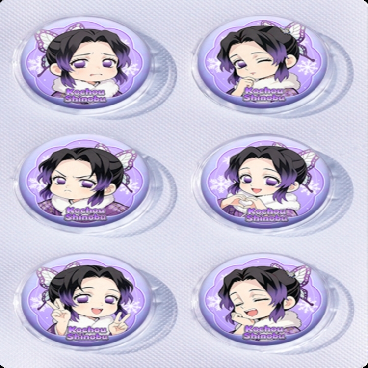 Demon Slayer Kimets Anime peripheral pill bar badge 25mm a set of 6 price for 5 sets 