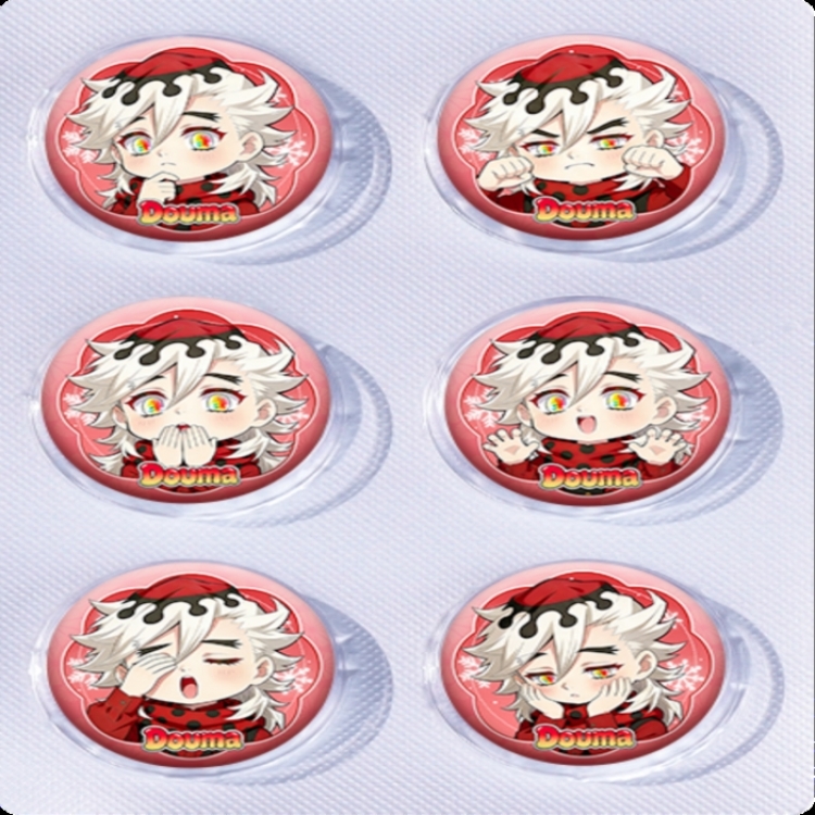 Demon Slayer Kimets Anime peripheral pill bar badge 25mm a set of 6 price for 5 sets 