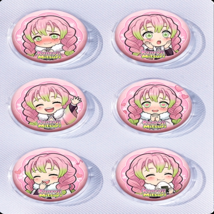Demon Slayer Kimets Anime peripheral pill bar badge 25mm a set of 6 price for 5 sets 
