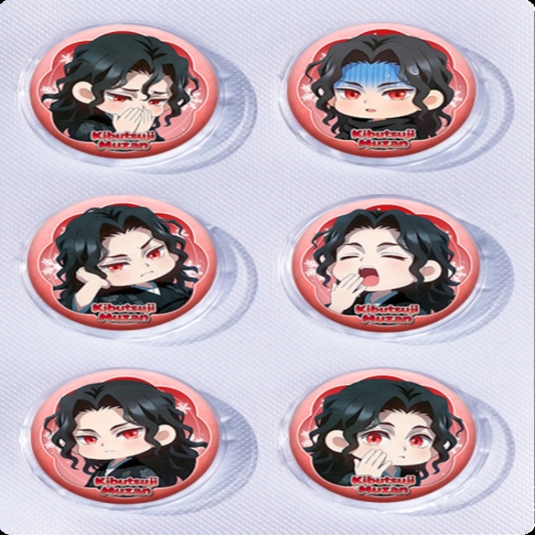 Demon Slayer Kimets Anime peripheral pill bar badge 25mm a set of 6 price for 5 sets 