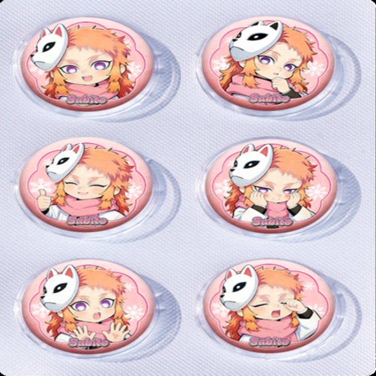 Demon Slayer Kimets Anime peripheral pill bar badge 25mm a set of 6 price for 5 sets 