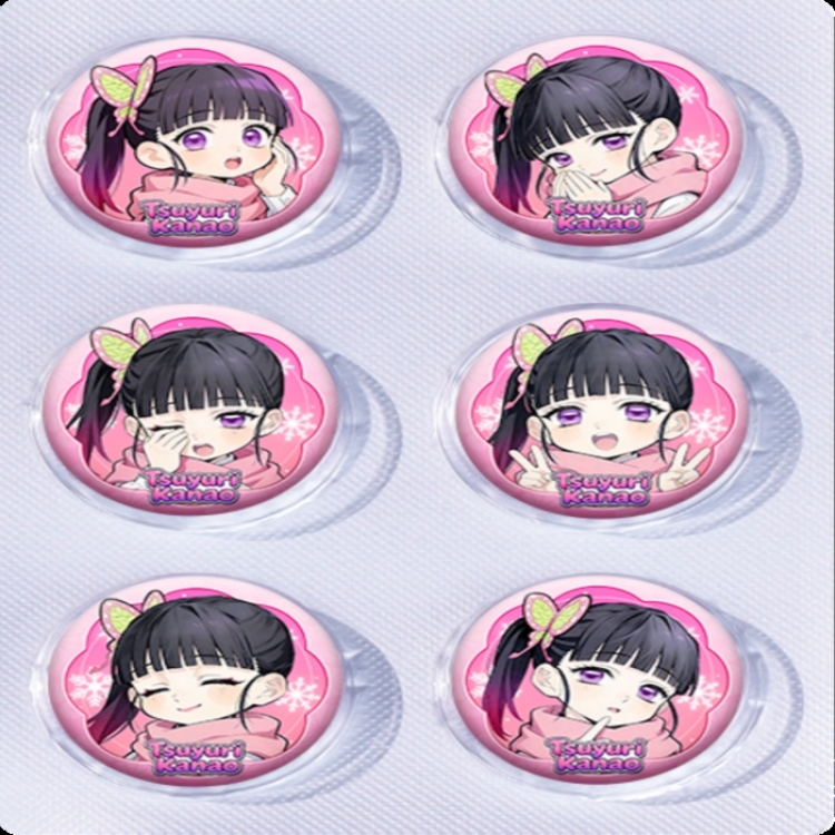 Demon Slayer Kimets Anime peripheral pill bar badge 25mm a set of 6 price for 5 sets 