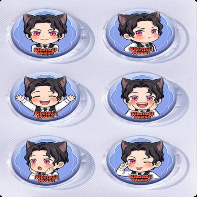 Demon Slayer Kimets Anime peripheral pill bar badge 25mm a set of 6 price for 5 sets 