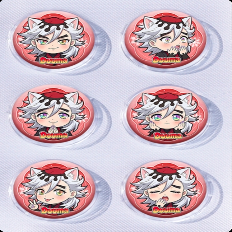 Demon Slayer Kimets Anime peripheral pill bar badge 25mm a set of 6 price for 5 sets 