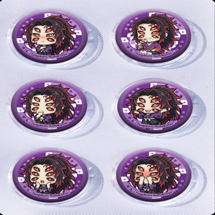 Demon Slayer Kimets Anime peripheral pill bar badge 25mm a set of 6 price for 5 sets 