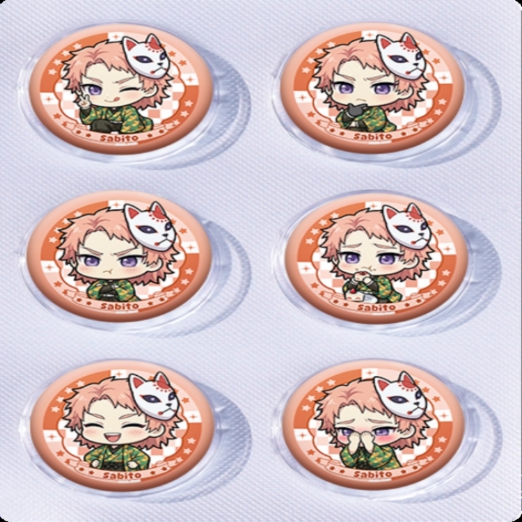 Demon Slayer Kimets Anime peripheral pill bar badge 25mm a set of 6 price for 5 sets 