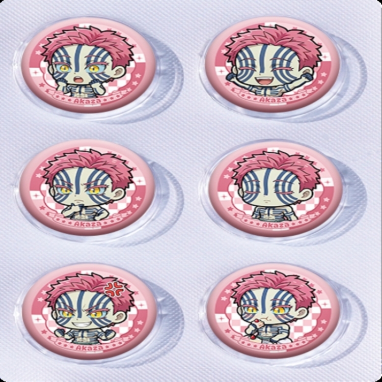 Demon Slayer Kimets Anime peripheral pill bar badge 25mm a set of 6 price for 5 sets 
