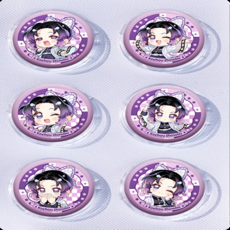 Demon Slayer Kimets Anime peripheral pill bar badge 25mm a set of 6 price for 5 sets 