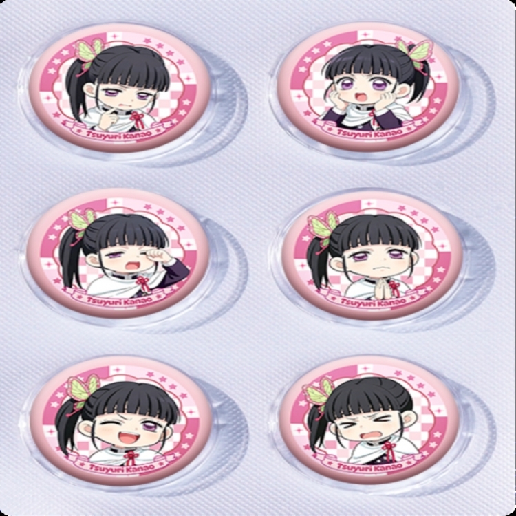 Demon Slayer Kimets Anime peripheral pill bar badge 25mm a set of 6 price for 5 sets 