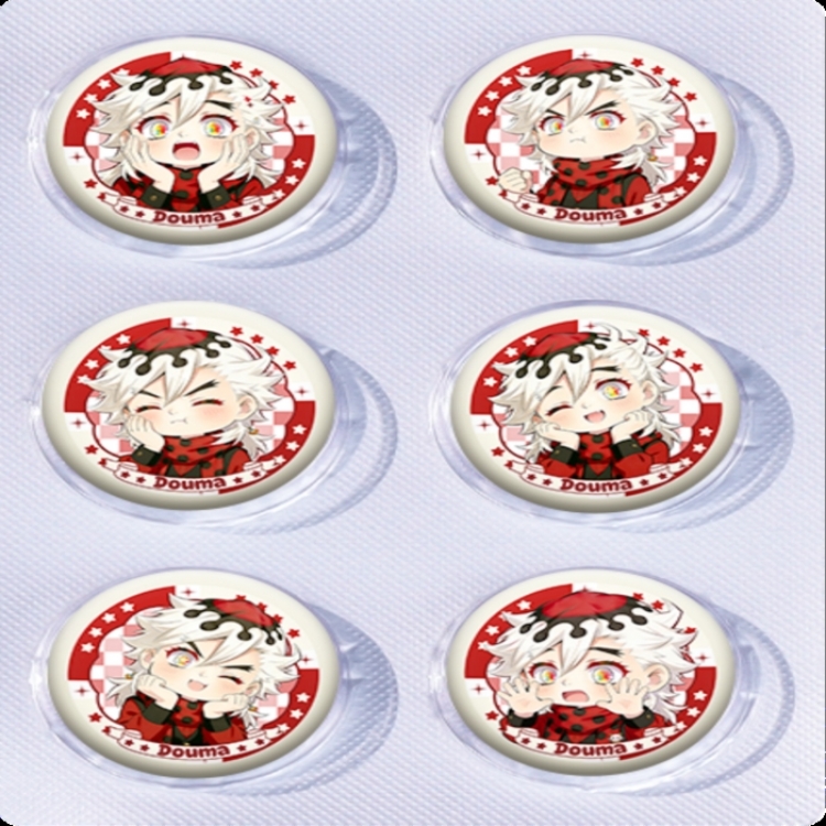 Demon Slayer Kimets Anime peripheral pill bar badge 25mm a set of 6 price for 5 sets 