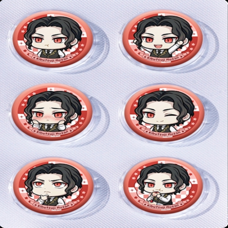 Demon Slayer Kimets Anime peripheral pill bar badge 25mm a set of 6 price for 5 sets 