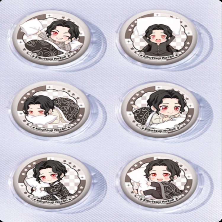 Demon Slayer Kimets Anime peripheral pill bar badge 25mm a set of 6 price for 5 sets 