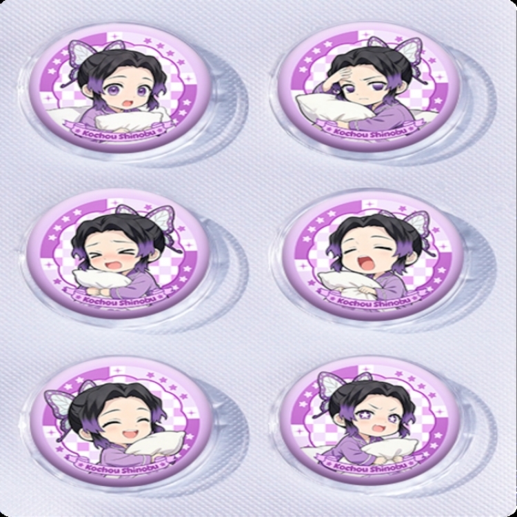 Demon Slayer Kimets Anime peripheral pill bar badge 25mm a set of 6 price for 5 sets 