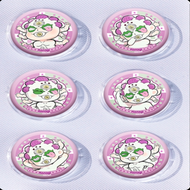 Demon Slayer Kimets Anime peripheral pill bar badge 25mm a set of 6 price for 5 sets 