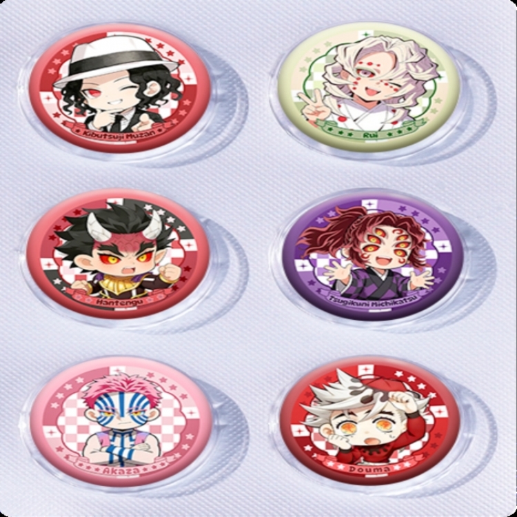 Demon Slayer Kimets Anime peripheral pill bar badge 25mm a set of 6 price for 5 sets 