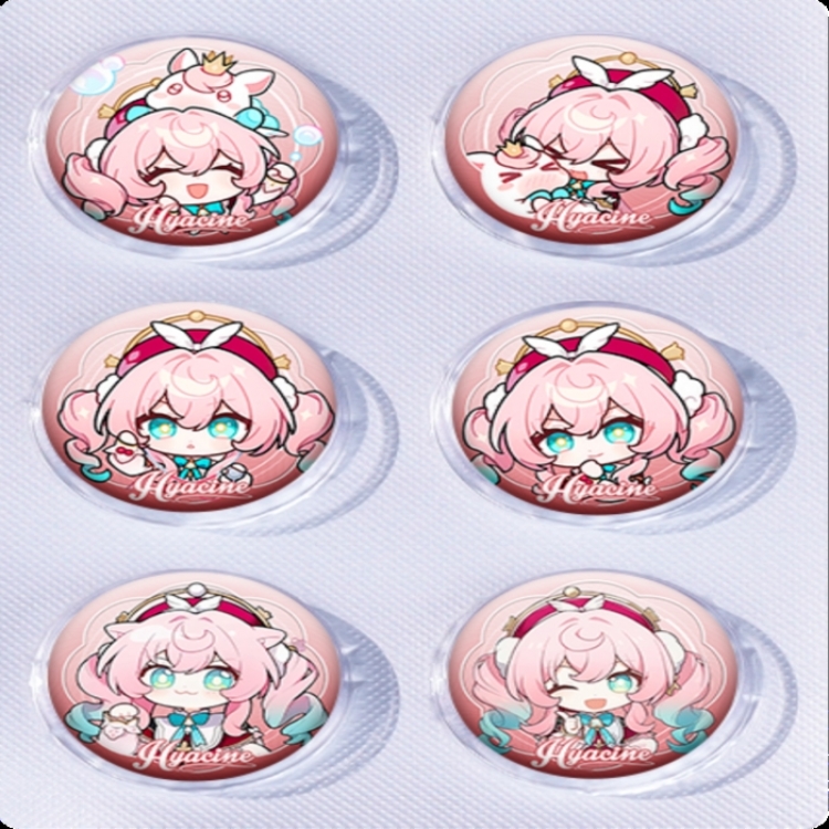 Honkai: Star Rail‌ Anime peripheral pill bar badge 25mm a set of 6 price for 5 sets 