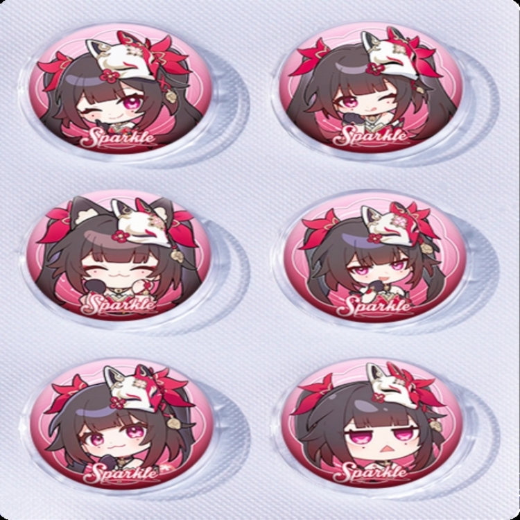 Honkai: Star Rail‌ Anime peripheral pill bar badge 25mm a set of 6 price for 5 sets 