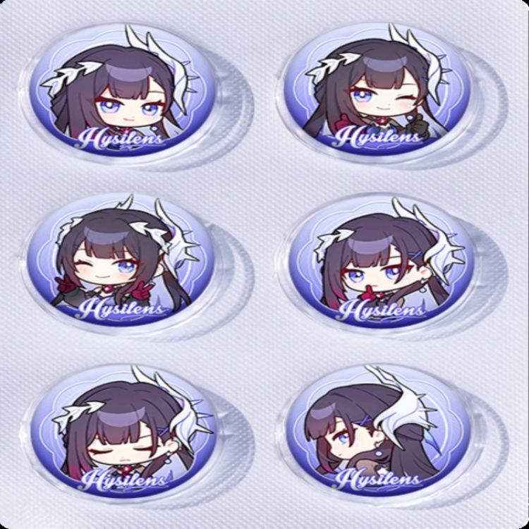 Honkai: Star Rail‌ Anime peripheral pill bar badge 25mm a set of 6 price for 5 sets 