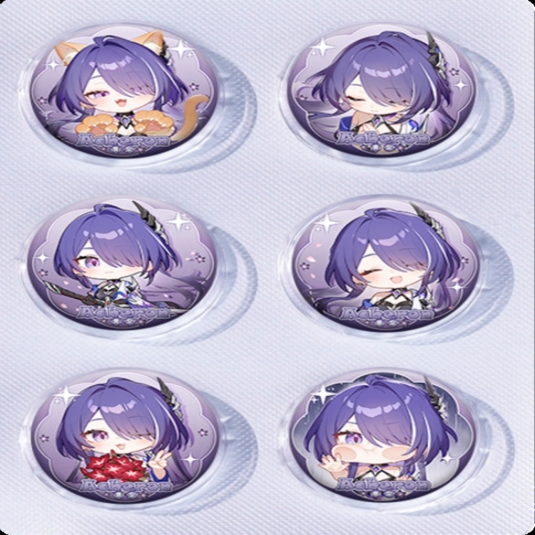 Honkai: Star Rail‌ Anime peripheral pill bar badge 25mm a set of 6 price for 5 sets 