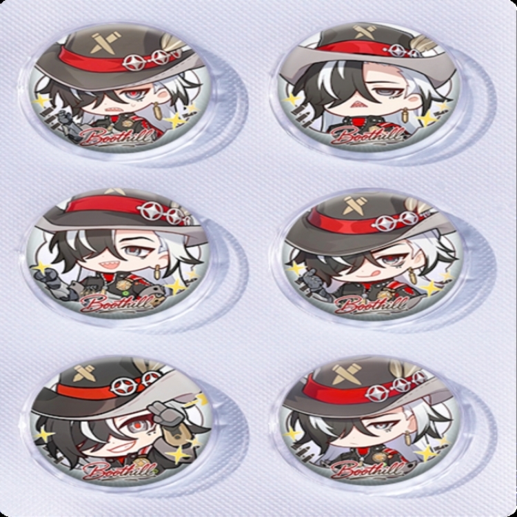 Honkai: Star Rail‌ Anime peripheral pill bar badge 25mm a set of 6 price for 5 sets