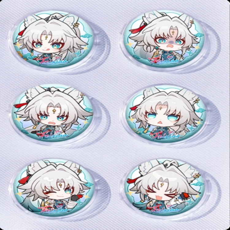 Honkai: Star Rail‌ Anime peripheral pill bar badge 25mm a set of 6 price for 5 sets