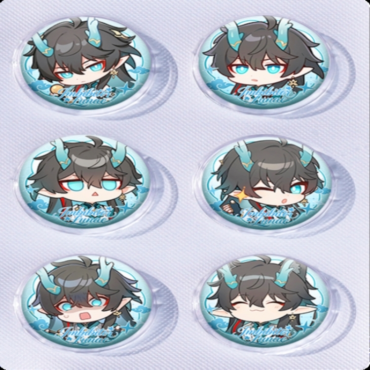 Honkai: Star Rail‌ Anime peripheral pill bar badge 25mm a set of 6 price for 5 sets