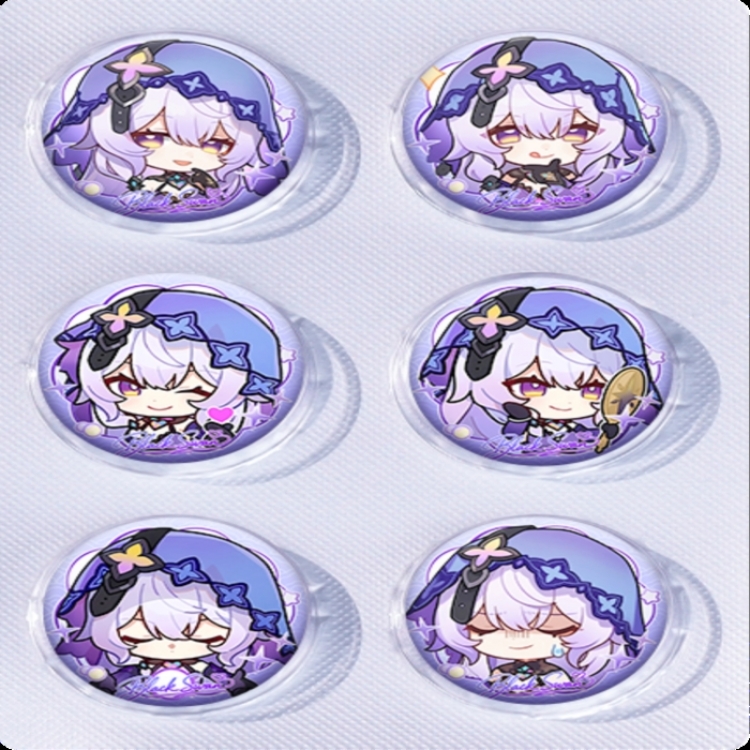 Honkai: Star Rail‌ Anime peripheral pill bar badge 25mm a set of 6 price for 5 sets
