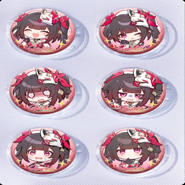Honkai: Star Rail‌ Anime peripheral pill bar badge 25mm a set of 6 price for 5 sets