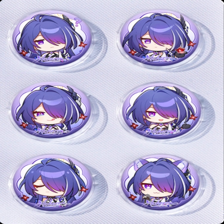 Honkai: Star Rail‌ Anime peripheral pill bar badge 25mm a set of 6 price for 5 sets