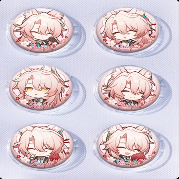 Honkai: Star Rail‌ Anime peripheral pill bar badge 25mm a set of 6 price for 5 sets