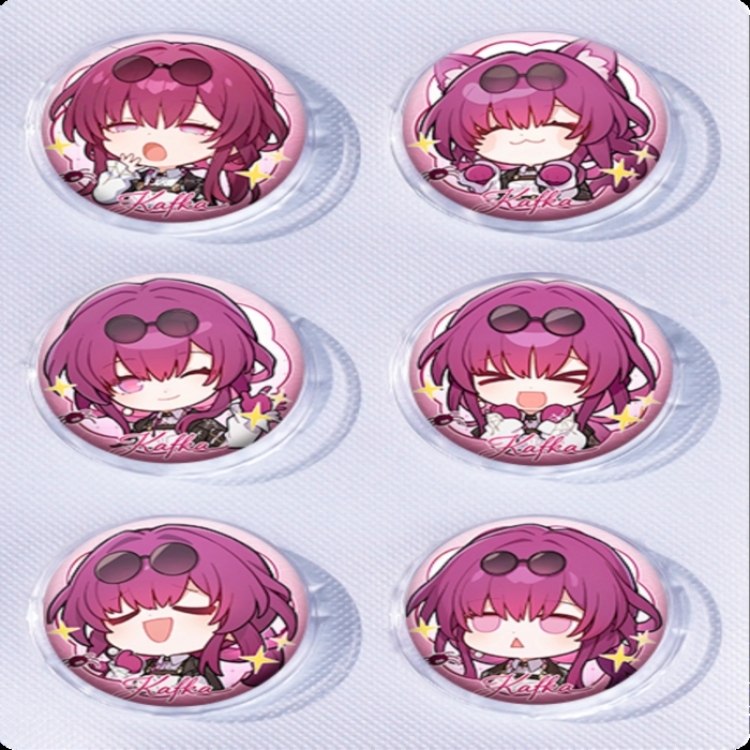 Honkai: Star Rail‌ Anime peripheral pill bar badge 25mm a set of 6 price for 5 sets