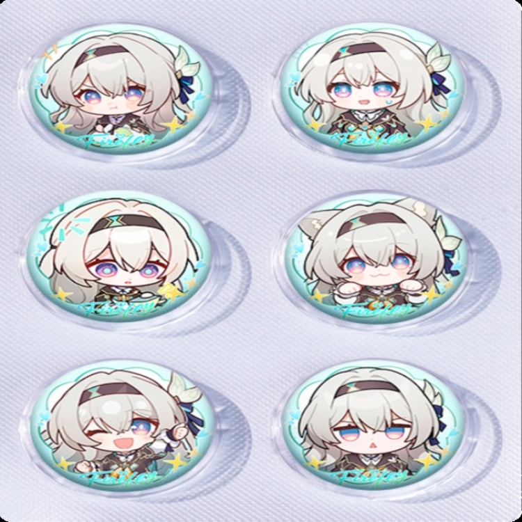 Honkai: Star Rail‌ Anime peripheral pill bar badge 25mm a set of 6 price for 5 sets