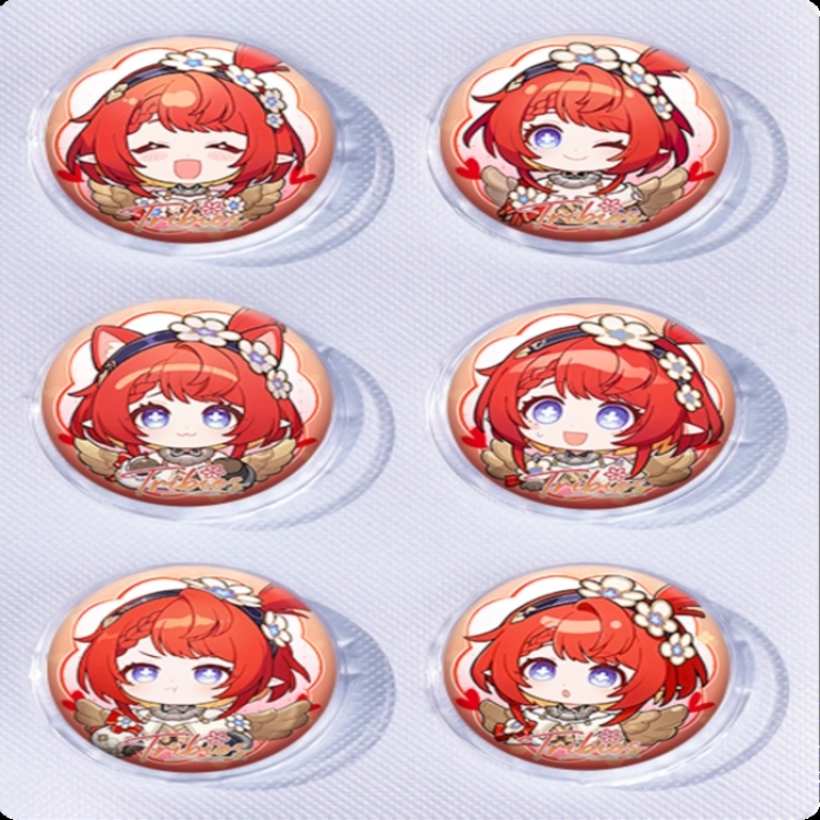 Honkai: Star Rail‌ Anime peripheral pill bar badge 25mm a set of 6 price for 5 sets