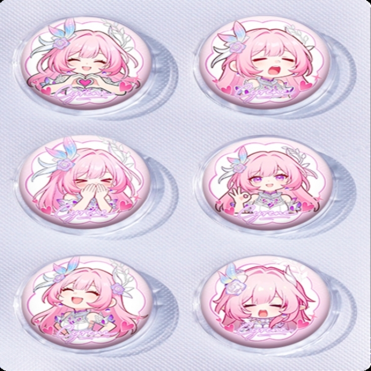 Honkai: Star Rail‌ Anime peripheral pill bar badge 25mm a set of 6 price for 5 sets