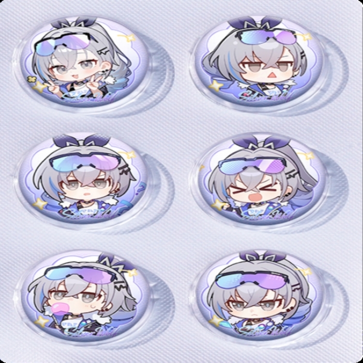 Honkai: Star Rail‌ Anime peripheral pill bar badge 25mm a set of 6 price for 5 sets