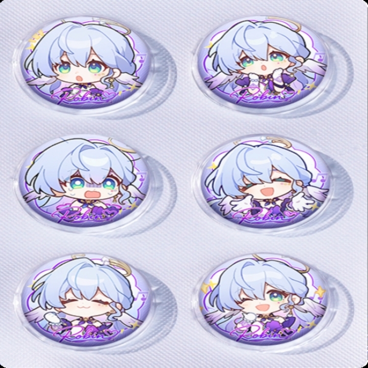 Honkai: Star Rail‌ Anime peripheral pill bar badge 25mm a set of 6 price for 5 sets