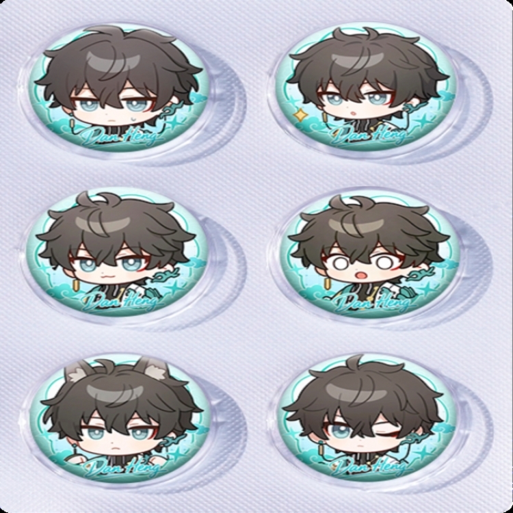 Honkai: Star Rail‌ Anime peripheral pill bar badge 25mm a set of 6 price for 5 sets