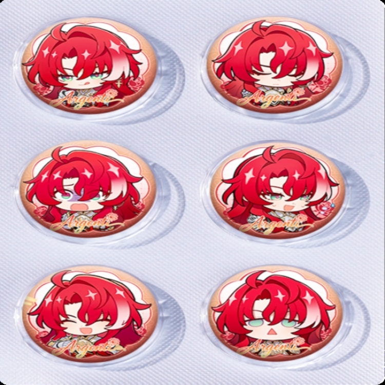 Honkai: Star Rail‌ Anime peripheral pill bar badge 25mm a set of 6 price for 5 sets