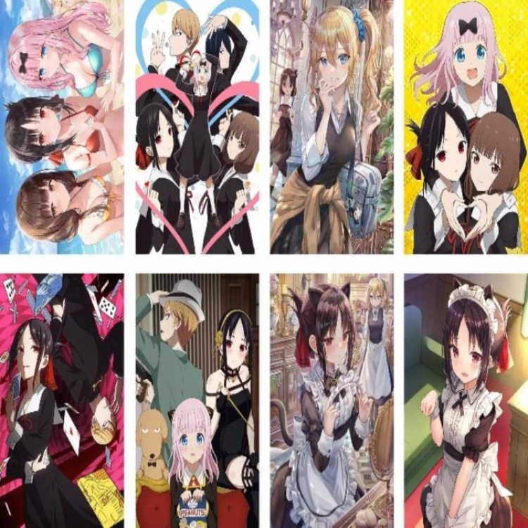 Kaguya-sama: Love Is War Embossed poster 8 pcs a set 42X29CM price for 5 sets