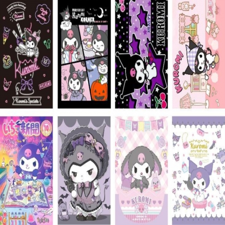 Kuromi Embossed poster 8 pcs a set 42X29CM price for 5 sets