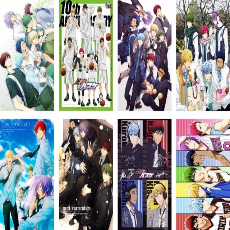 Kuroko no Basuke Embossed poster 8 pcs a set 42X29CM price for 5 sets 