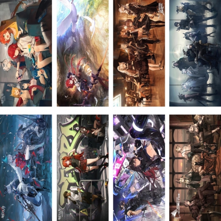 Arknights Embossed poster 8 pcs a set 42X29CM price for 5 sets