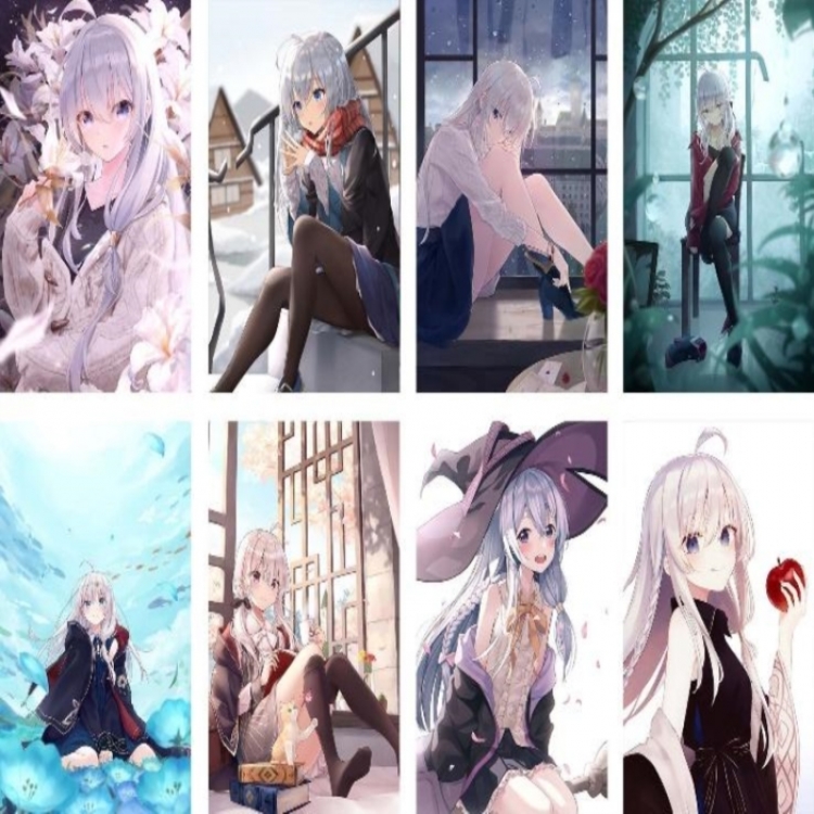 Witch's Journey Embossed poster 8 pcs a set 42X29CM price for 5 sets